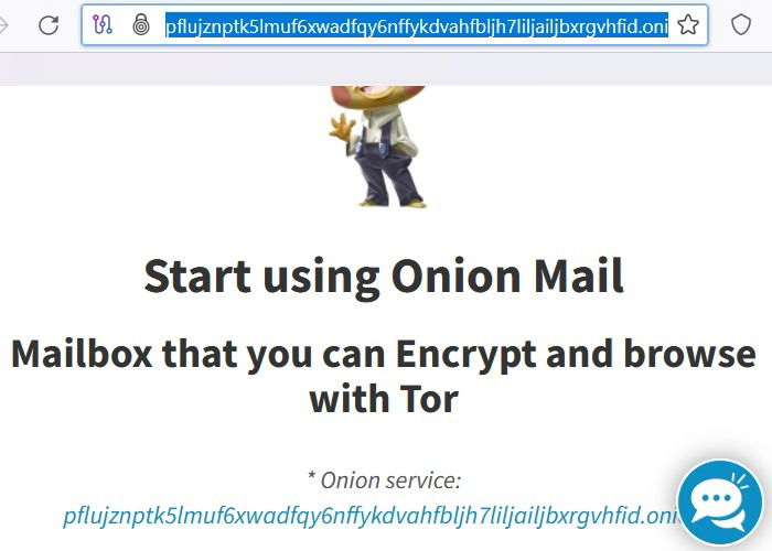 Почтовый ящик OnionMail для анонимной отправки и получения электронной почты.