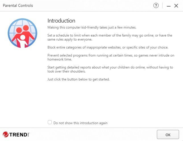 Настройка родительского контроля в Trend Micro Premium Security.