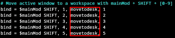 Терминал с функцией диспетчеризации «movetodesk», заменяющий исходное «movetoworkspace».