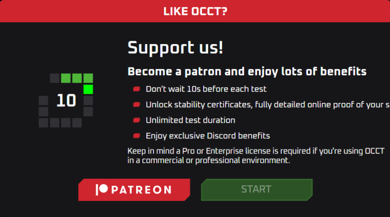 Occt Подскажите с просьбой присоединиться к patreon