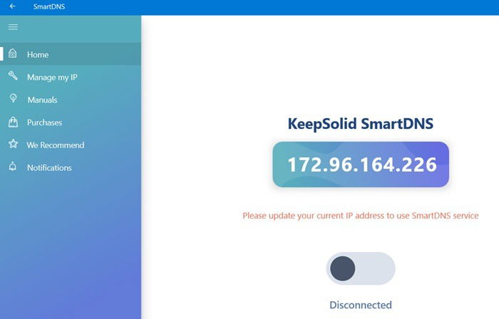 SmartDNS от KeepSolid, умное решение DNS. Включите переключатель, чтобы получить новый интеллектуальный DNS.