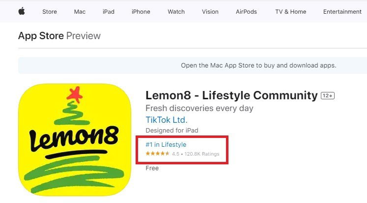 Альтернатива Tiktok Lemon8 может быть запрещена тоже Apple